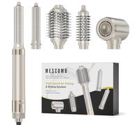 MESCOMB Air Styler 5 en 1,Brosse Soufflante et Sèche-Cheveux Multifonction | avec Boucleur et Technologie Ionique pour Boucler, Lisser et Donner du Volume