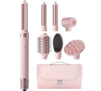 MESCOMB Brosse à cheveux et coiffeuse 6 en 1-110 000 tr/min - Multifonction - Séchage rapide - Pas de dommages thermiques avec boucles - Volume lisse avec boîte de rangement - Convient pour offrir