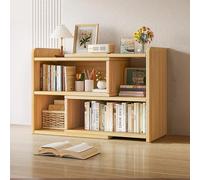 MESCXTY Bibliothèque rétractable Bois Massif,Armoire de Rangement Basse,Armoire de Rangement pour Bureau de dortoir,étagère latérale réglable Multicouche((40-80) x17x56cm, Woood)