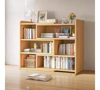 MESCXTY Bibliothèque rétractable Bois Massif,Armoire de Rangement Basse,Armoire de Rangement pour Bureau de dortoir,étagère latérale réglable Multicouche((30-60) x17x80cm, Woood)