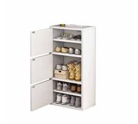 MESCXTY Buffet en Bois, Meuble Buffet, Meuble à Chaussures, casier de Rangement Vertical de Grande capacité pour Balcon, Petit Meuble à Chaussures (Blanc, 89 x 42 x 30 cm)