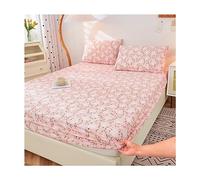 MESCXTY Drap-Housse Queen Size en Jersey tricoté Confortable comme Un Drap de lit King Size, Extensible dans Les 4 Sens, Coupe ajustée, ne Glisse Plus sur Le Matelas (Couleur : B, Queen)