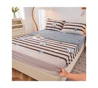 MESCXTY Drap-Housse Queen Size en Jersey tricoté Confortable comme Un Drap de lit King Size, Extensible dans Les 4 Sens, Coupe ajustée, ne Glisse Plus sur Le Matelas (Couleur : K, Queen)