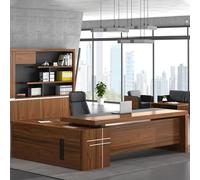 MESCXTY Ensemble bureau et chaise en forme de L, poste de travail moderne de luxe, grand bureau d'ordinateur d'angle (droit, 160 x 160 x 76,2 cm (L x l x H)