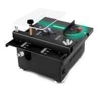 MESCXTY Mini scie Circulaire à Table pour la découpe du Bois, scie Circulaire Portable, Mini scie Circulaire multifonctionnelle, régulation de Vitesse à Sept pôles, Moteur 100 W, 5/7/11/14/16 Jeux
