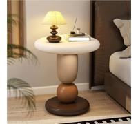 MESCXTY Table d'appoint Ronde colorée, Petite Table Basse, Table de Chevet, Table d'appoint Moderne en résine en Forme de Pierre avec Base Stable,Table d'appoint pour canapé,Table de Chevet, B