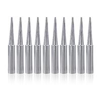 Mesee 10Pcs Pointes de Fer à Souder Panne à Souder de Remplacement, Jeu d'embouts de Fer à Souder Conique 900M-T-LB Outil de Soudage en Cuivre Plaqué Nickel pour Stations de Soudage