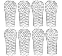 Mesee Lot de 8 Filtres de Gouttière Flexible Crapaudine de Gouttière en Aluminium, Gardes de Gouttière Protections de Gouttière Extensible pour Tuyau de Descente Maison Avant-Toit Fossé