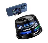 Mesen Haut-parleur Bluetooth magnétique multifonction compatible avec MagSafe avec lumière colorée multicolore RVB, support de téléphone magnétique pour iPhone 16/15/14/13, smartphone avec anneau en