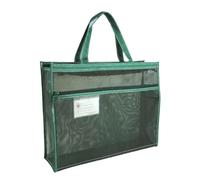 Mesh Art Supply Bag - Clear Artwork Holder, Zippered Drawing Storage Folder