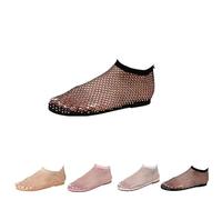Mesh Ballet Flats for Women with Strap,Ultra Comfortable Shiny Gem Mesh Flats,Shiny Stylish Flats Sparkle Shoes (39,Black)