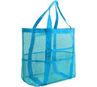 Mesh Beach Bag, Extra Large Mesh Beach Tote Bag, Lightweight Oversized Bags With 8 Pockets For Women And Men, Foldable Vacation Trip Essentials Beach Accessories[H1071]