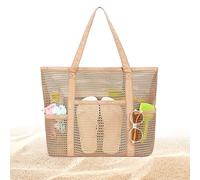 Mesh Beach Bag - Large Foldable Étanche Mesh Pouch Pool Tote Bag