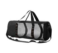 Mesh Beach Bag - Organisateur de bord de mer portable, Roll -Up Utility Net | Fourre-tout piscine respirante, caisse d'équipement humide flottant, sac avec coulistique pliable, convoyeur d'accès