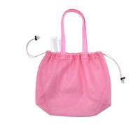Mesh Beach Tote, Strandtasche - Mesh Beach Tote Bag | Sandfeste und wasserfeste Sandspielzeugorganisatoren, faltbar reisefreundliches Design für Sommermusikfestivals, Yacht Day, rose, riferimento