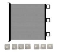 Mesh Dog Gate, Dog Screen Mesh Gate For Stairs, Retractable Adjustable Pet Fence For Kitchens Doorways Hallways Indoor Outdoor Courtyards Balconies Terraces