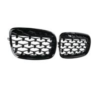 Mesh Grille Car Front Diamond Grill Accessoire compatible avec E70 E71 E72 X5 X6 Modèles 2007 à 2013 en noir