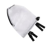 Mesh Hood for Dogs - Breathable Scratch-Proof Pet Guard with Mouth Zipper | Adjustable Quiet Ears Cover Headband for Panting Drinking Grooming Shower Swimming Bathing Protection