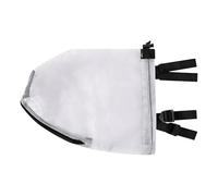 Mesh Hood for Dogs - Breathable Scratch-Proof Pet Guard with Mouth Zipper | Adjustable Quiet Ears Cover Headband for Panting Drinking Grooming Shower Swimming Bathing Protection