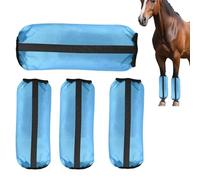 Mesh Horse Leg - Wraps 4 Pieces Comfortable, Equine Leggings for Ranch, Farm Training Backyard Riding, Stable Sports Racing Competition, Supportive Durable Horse Protection Gear for Daily Use