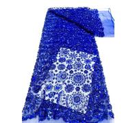 Mesh Lace Fabric Beads Fabrics For Diy Dresses Party Wedding 5 Yards(Color5)