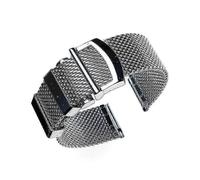 Mesh Milanese Watch Band for Omega Seamaster 007 Bracelet High-end Stainless Steel Strap for IWC Pilot Folding Buckle 20mm22mmMatches the image SZRH A