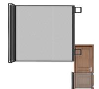 Mesh Safety Dog Gate For Stairs - Kid Safety Automatic Retractable Isolation Net | Adjustable Pet Supplies Gates For Doorways And Stairs