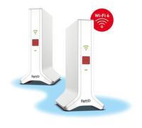 Mesh Set FRITZ! 4200 2-pack Edition International Bi-bande (2,4 GHz / 5 GHz) Wi-Fi 6 (802.11ax) Rouge, Blanc 2x2/4x4