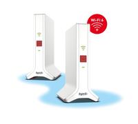 Mesh Set FRITZ! 4200 2-pack Edition International Bi-bande (2,4 GHz / 5 GHz) Wi-Fi 6 (802.11ax) Rouge, Blanc 2x2/4x4