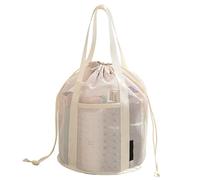 Mesh Shower Bags, Portable Bath Pouch, 11.81x8.66x0.39 inches Waterproof Organizer, Toiletry Storage for Travel Dorm Room Vacation Summer Gym Camping Swim Pool College Use