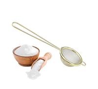 Mesh Sieve - Cooking Filter Kitchen Strainer Set, Rinses Fine Grains Rice Quinoa Easily, Sifts Dry Baking Flour Pastry Ingredients Smoothly, Drains Hot Liquids Pasta Vegetables Safely, Features Sturdy