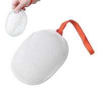Mesh Soap Bag, Foaming Bar Soap Mesh Net, 3.94x5.12x1.97 Inches Compact and Lightweight, Reusable Scrubber Holder for Shower Travel Women Bath Gym Hiking Camping Backpacking, White