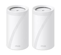 TP-Link Deco WiFi 7 Mesh BE19000 tri-Bande Deco BE85(2-Pack), Port Ethernet/Fibre 10 Gbit/s, Vitesse WiFi jusqu'à 19 Gbit/s, WPA3, canaux 320 MHz, 6 GHz