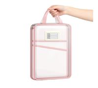 Mesh Zipper Bags | A4 Reusable Portable File Po uch,Larg e Opening L-S haped Zippe r Bag | for Office School Board Games Puzzles Travel Classroom Home Student Homework Project Receipt Paper