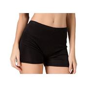 MESHIKAIER Elegant Boxer Culottle Femme en 100% Soie Slip sans Couture et Bien Élastique Parfait pour 4 Saisons (Noir, XXL)