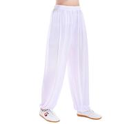 MESHIKAIER Grande Taille Super Doux Sarouel Pantalon Femme en Modal Pantalon Yoga Pantalon Harem Pantalon Bouffant pour Sport Jogging DanseÉlastique et Extensible (3XL, Blanc)
