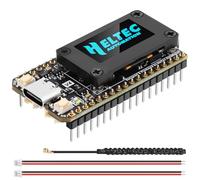 Meshnology Carte de développement ESP32 LoRa V4 améliorée ESP32-S3 SX1262 LoRa Module WiFi Bluetooth 2 Mo PSRAM 16 Mo Flash Support GPS solaire avec antenne 915 MHz Écran OLED pour Arduino Meshtastic