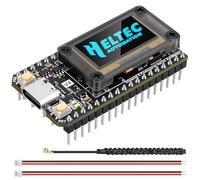 Meshnology ESP32 LoRa V4 Dev Board ESP32-S3 Module LoRa Wi-Fi Bluetooth 2 Mo PSRAM 16 Mo Flash 863-928 MHz Antenne OLED Écran Support GPS Solar pour Arduino Meshtastic LoRaWAN IOT