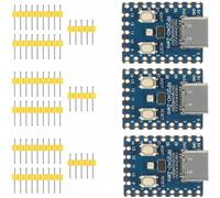 Meshnology Lot de 3 microcontrôleurs RP2040-Zero USB-C PICO compatibles avec Rasp Berry P i & Ar Duino