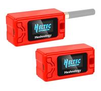 Meshnology Paquete de 2 fundas Para ESP32 Lora V3 Módulo Placa de Dispositivo Antena OLED Funda de Protección Con Tipo C e Interfaz de Antena de Tubo de Cobre (Versión N30, Rojo)