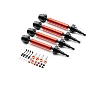 Mesimsple Vorteks CVD Arbre de transmission et clips de carrosserie et moyeu hexagonal de roue pour Arrma 1/10 Senton Granite Vorteks 3S avant et arrière 550 Mega Upgrades Part Rouge