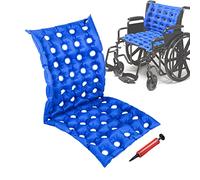MESINURS Bedridden Coussin de siège Gonflable avec Dossier Complet pour Fauteuil Roulant, pour Personnes âgées handicapées (A)