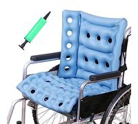 MESINURS Coussin de siège gonflable pour fauteuil roulant avec dossier complet pour patientes âgées alitées, coussin de siège pour soulager les douleurs dorsales (B)