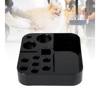 MESINURS Organiseur d'outils de toilettage pour animaux de compagnie - Support de rangement pour outils de beauté pour chien et chat, accessoires de table de cosmétologie, rotatif, 18 x 18 cm, 1 pièce