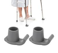 MESINURS Walker Glide Skis Lot de 2 embouts universels en caoutchouc pour déambulateur pliable, 3,8 cm, gris