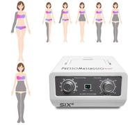 MESIS Pressothérapie professionnelle et à domicile PressoMassaggio Plus+ SIX6 (Pro avec 2 bottes, 1 ceinture et 1 brassard)