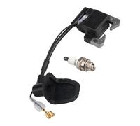 MESKEL Bobine Allumage pour 43cc 47cc 49cc pour Mini Quad Pocket Dirt Bike ATV Moteur 2 Temps avec Bougie D'allumage Performance Bobine Rouge(Spark Plug Coilblack)