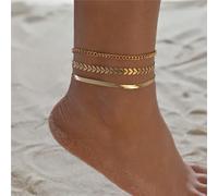 MESKEL Bracelet de Cheville Sexy à la Mode, Sandales Pieds Nus, Bijoux de Pied, chaîne de Jambe sur Pied pour Femmes