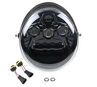 MESKEL Feux Avant Moto pour V Rod pour VRSCF pour VRSC pour VRSCR 2002-2017 Phare Avant LED 60W Feu De Moto À Faisceau Haut/Bas