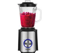 Mesko | Blender | MS 4080 | Tabletop | 600 W | Matériau du bocal en verre | Capacité du bocal 1,5 L | Broyeur à glace | Noir/Argent